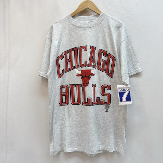 ヴィンテージ VINTAGE Tシャツ 半袖 90s デッドストック CHICAGO BULLS シカゴブルズ Tシャツ メキシコ製 L 灰 / グレー / gray メンズ USED 古着 中古 50138700