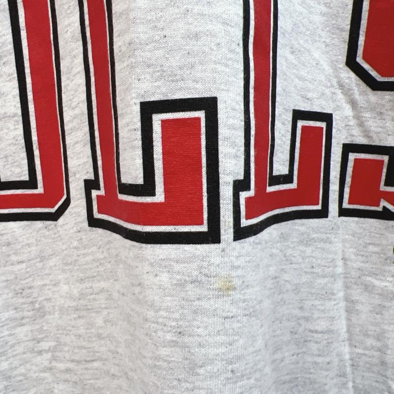 ヴィンテージ VINTAGE Tシャツ 半袖 90s デッドストック CHICAGO BULLS シカゴブルズ Tシャツ メキシコ製 L 灰 / グレー / gray メンズ USED 古着 中古 50138700