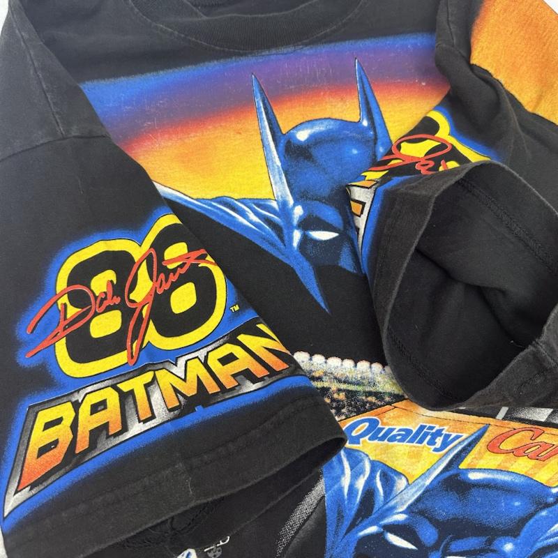 古着 USED Tシャツ 半袖 Chase Authentics 90s Batman NASCAR Racing Vintage バットマン プリント Tシャツ USA製 L 黒 / ブラック / black メンズ USED 古着 中古 50138720