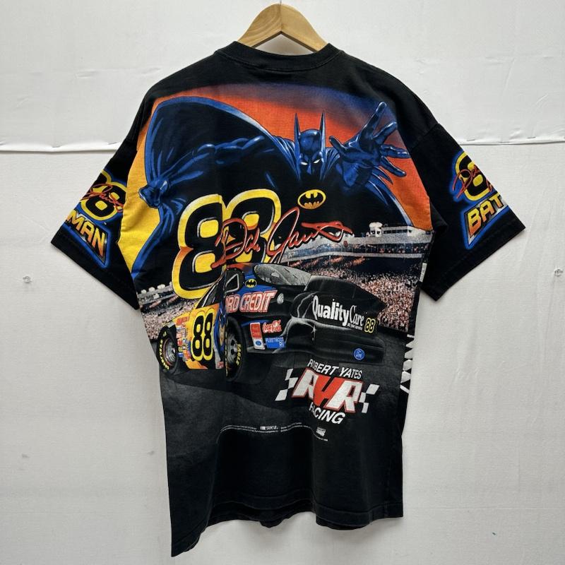 古着 USED Tシャツ 半袖 Chase Authentics 90s Batman NASCAR Racing Vintage バットマン プリント Tシャツ USA製 L 黒 / ブラック / black メンズ USED 古着 中古 50138720