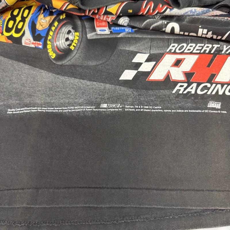 古着 USED Tシャツ 半袖 Chase Authentics 90s Batman NASCAR Racing Vintage バットマン プリント Tシャツ USA製 L 黒 / ブラック / black メンズ USED 古着 中古 50138720