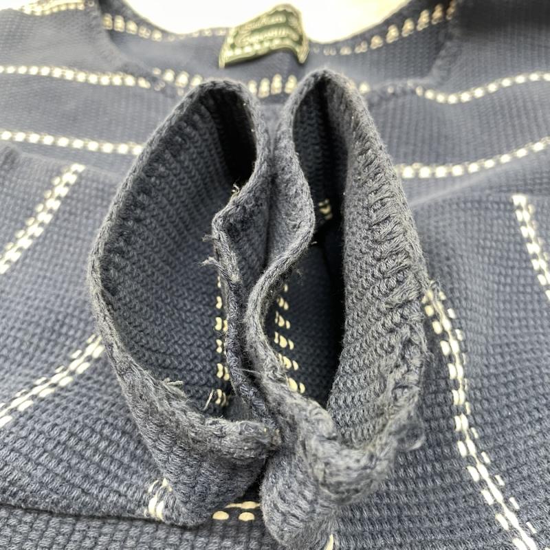 古着 USED ニット、セーター 長袖 24502 Southern Exposure コットン ラミー ニット NVY ネイビー - 紺 / ネイビー / navy X 白 / ホワイト / white レディース USED 古着 中古 50138754