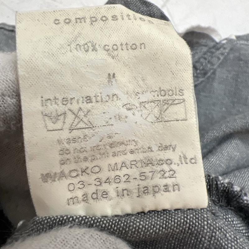 ワコマリア WACKO MARIA シャツ、ブラウス 半袖 バニーガール 刺繍 ワッペン ワークシャツ M 灰 / グレー / gray メンズ USED 古着 中古 50138780