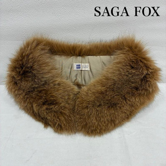 サガフォックス SAGA FOX マフラー マフラー 毛皮 リアル ファー マフラー ショール ティペット ブルーフォックス - 茶 / ブラウン / brown レディース USED 古着 中古 50138819