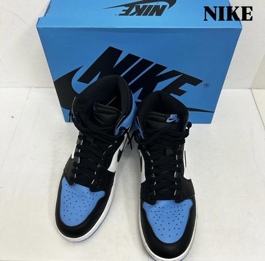 ナイキ NIKE スニーカー スニーカー AIR JORDAN 1 DZ5485-403 29.5cm ロゴ、文字 青 / ブルー / blue X 白 / ホワイト / white X 黒 / ブラック / black メンズ USED 古着 中古 50138820