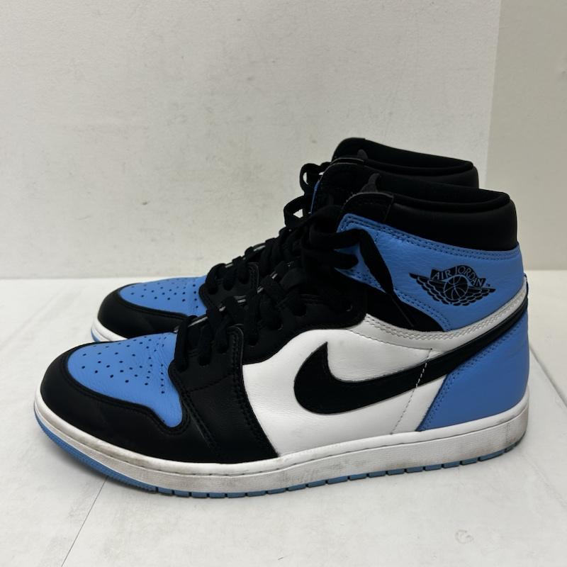 ナイキ NIKE スニーカー スニーカー AIR JORDAN 1 DZ5485-403 29.5cm ロゴ、文字 青 / ブルー / blue X 白 / ホワイト / white X 黒 / ブラック / black メンズ USED 古着 中古 50138820