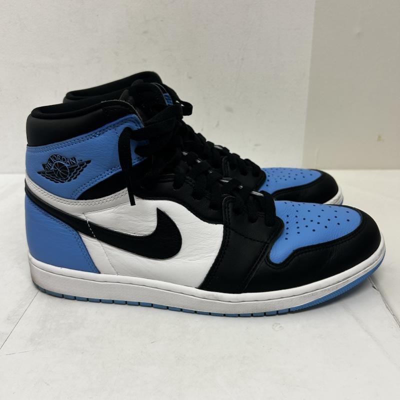 ナイキ NIKE スニーカー スニーカー AIR JORDAN 1 DZ5485-403 29.5cm ロゴ、文字 青 / ブルー / blue X 白 / ホワイト / white X 黒 / ブラック / black メンズ USED 古着 中古 50138820