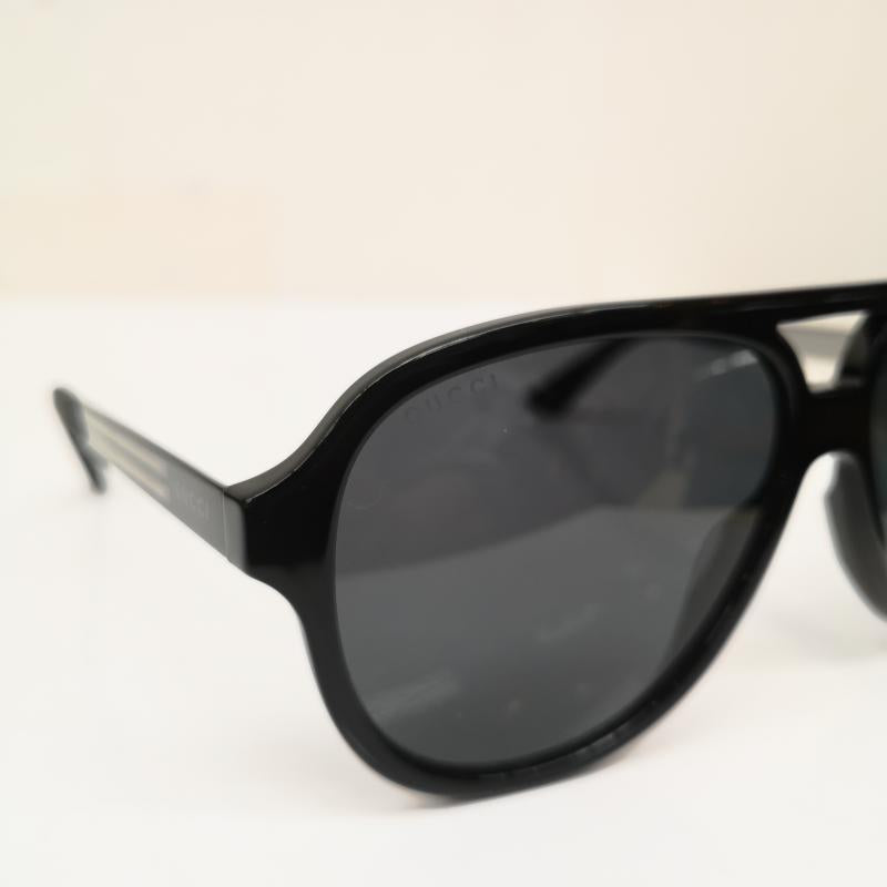 グッチ GUCCI めがね・サングラス サングラス ダブルブリッジ サングラス GG0688S 001 59□14 145 - 黒 / ブラック / black メンズ USED 古着 中古 50138833