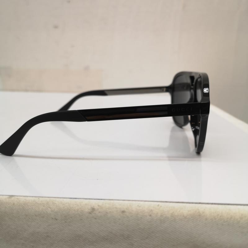 グッチ GUCCI めがね・サングラス サングラス ダブルブリッジ サングラス GG0688S 001 59□14 145 - 黒 / ブラック / black メンズ USED 古着 中古 50138833