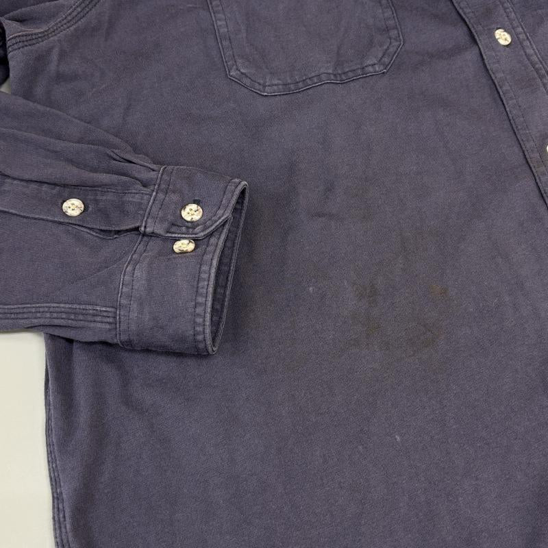カーハート Carhartt シャツ、ブラウス 長袖 101698410 FORCE FR フレイムレジスタント ビッグサイズ PGE ロゴ 刺繍 長袖 ワーク シャツ 紺 ネイビー XXL 紺 / ネイビー / navy メンズ USED 古着 中古 50138844