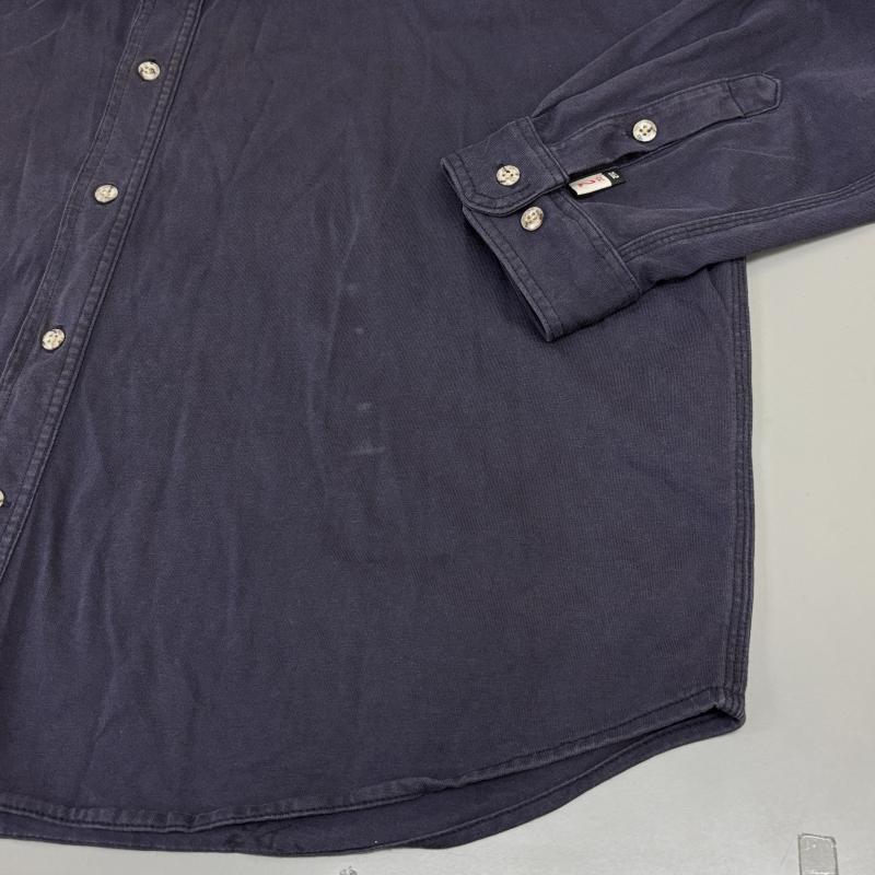 カーハート Carhartt シャツ、ブラウス 長袖 101698410 FORCE FR フレイムレジスタント ビッグサイズ PGE ロゴ 刺繍 長袖 ワーク シャツ 紺 ネイビー XXL 紺 / ネイビー / navy メンズ USED 古着 中古 50138844