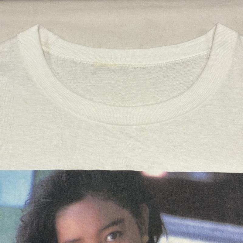 ヴィンテージ VINTAGE Tシャツ 半袖 浅香唯 80 s 1988年 当時物 Candid Girl 非売品 シングルステッチ 半袖 フォト Tシャツ - プリント 白 / ホワイト / white メンズ USED 古着 中古 50138891