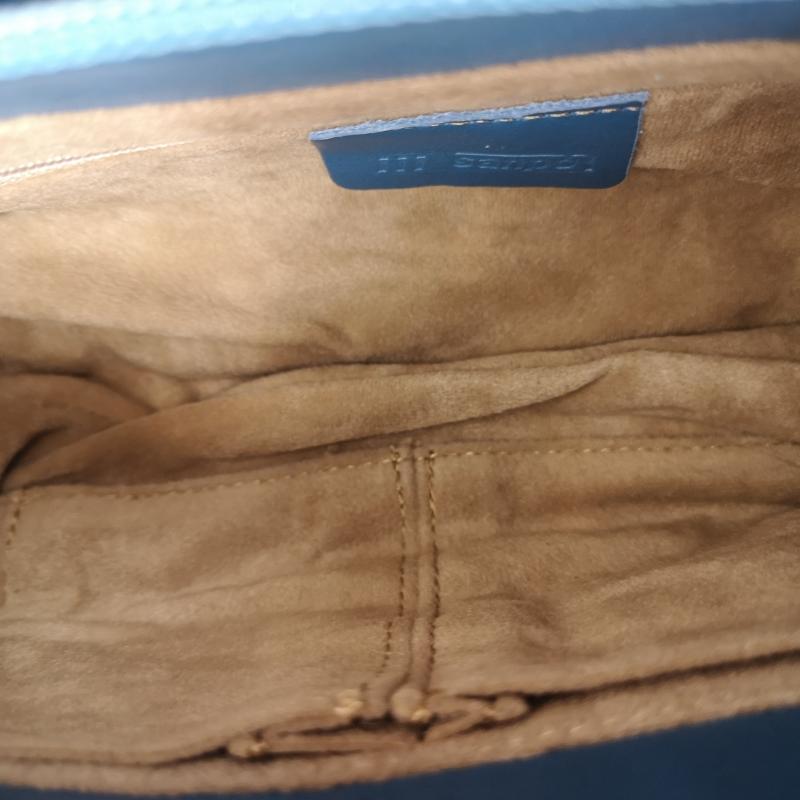 古着 USED ハンドバッグ ハンドバッグ サンポウ sanpo JRA レザー ハンドバッグ ミニバッグ 手持ち鞄 肩掛け オーストリッチ - 青 / ブルー / blue レディース USED 古着 中古 50138903