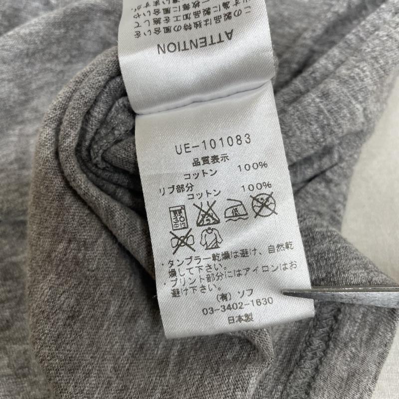 ユニフォームエクスペリメント uniform experiment Tシャツ 半袖 半袖 Tシャツ Shirt NAVY ロゴ プリント クルーネック シャツ カットソー UE-101083 2 ロゴ、文字 X プリント 灰 / グレー / gray メンズ USED 古着 中古 50138956