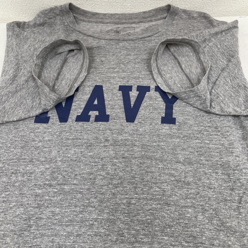 ユニフォームエクスペリメント uniform experiment Tシャツ 半袖 半袖 Tシャツ Shirt NAVY ロゴ プリント クルーネック シャツ カットソー UE-101083 2 ロゴ、文字 X プリント 灰 / グレー / gray メンズ USED 古着 中古 50138956
