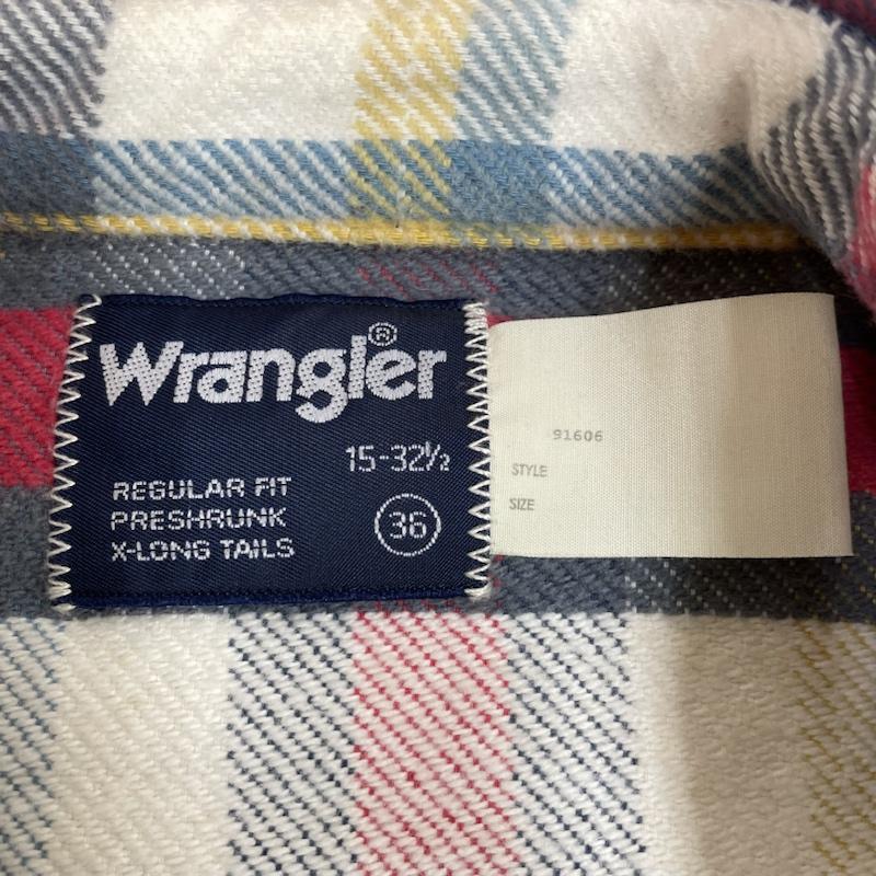 エヌハリウッド N.HOOLYWOOD シャツ、ブラウス 長袖 Wrangler コラボ 長袖 ネルシャツ チェック スナップボタン 厚手 ウエスタン 胸元ロゴ 刺繍 S9093 S チェック X ロゴ、文字 X 刺繍 マルチカラー / マルチカラー / multicolor メンズ USED 古着 中古 50138990
