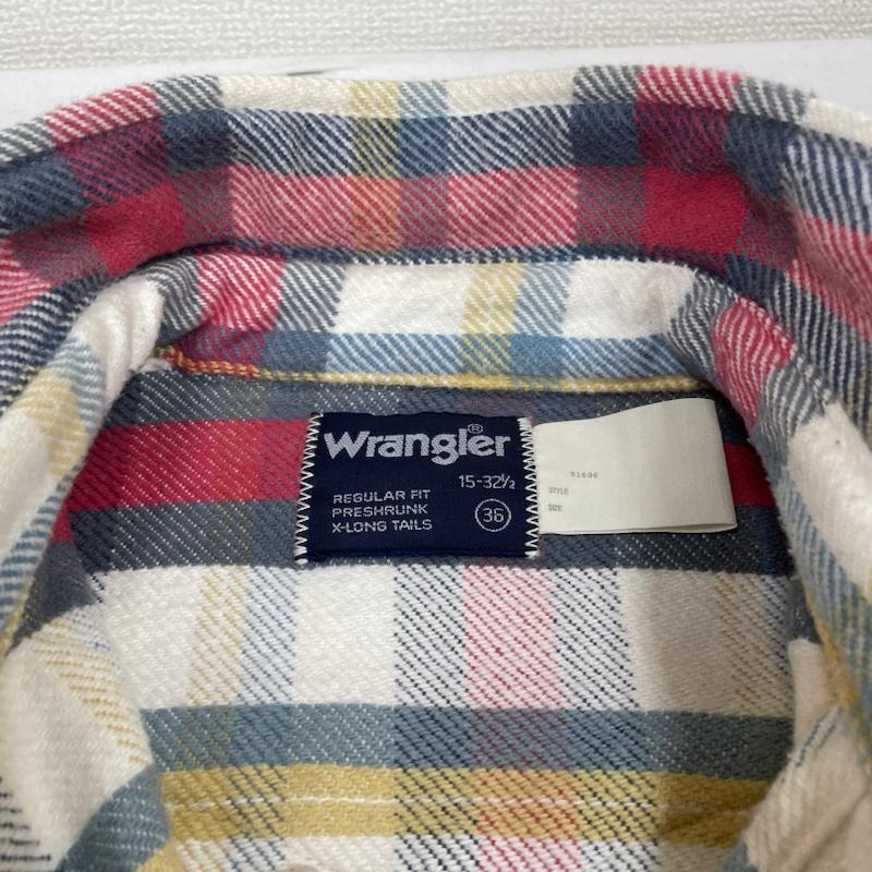 エヌハリウッド N.HOOLYWOOD シャツ、ブラウス 長袖 Wrangler コラボ 長袖 ネルシャツ チェック スナップボタン 厚手 ウエスタン 胸元ロゴ 刺繍 S9093 S チェック X ロゴ、文字 X 刺繍 マルチカラー / マルチカラー / multicolor メンズ USED 古着 中古 50138990