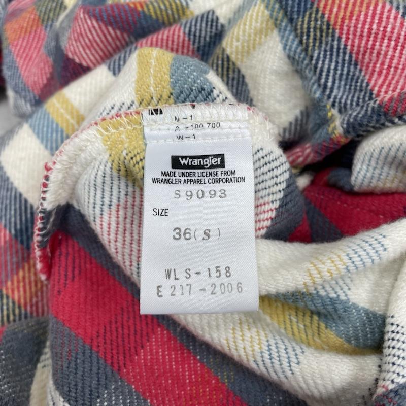 エヌハリウッド N.HOOLYWOOD シャツ、ブラウス 長袖 Wrangler コラボ 長袖 ネルシャツ チェック スナップボタン 厚手 ウエスタン 胸元ロゴ 刺繍 S9093 S チェック X ロゴ、文字 X 刺繍 マルチカラー / マルチカラー / multicolor メンズ USED 古着 中古 50138990