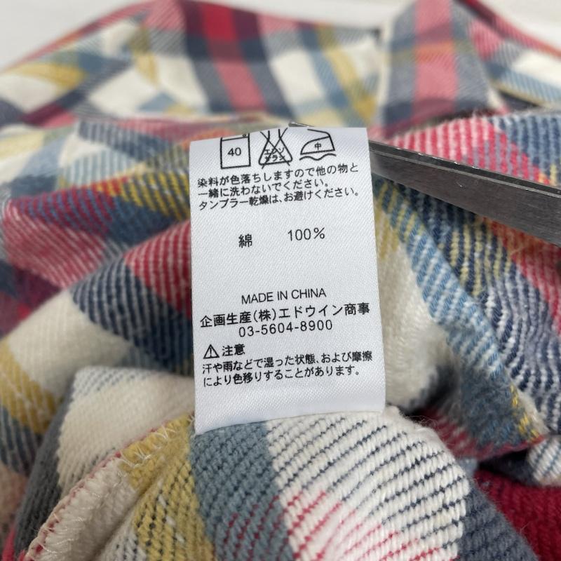 エヌハリウッド N.HOOLYWOOD シャツ、ブラウス 長袖 Wrangler コラボ 長袖 ネルシャツ チェック スナップボタン 厚手 ウエスタン 胸元ロゴ 刺繍 S9093 S チェック X ロゴ、文字 X 刺繍 マルチカラー / マルチカラー / multicolor メンズ USED 古着 中古 50138990