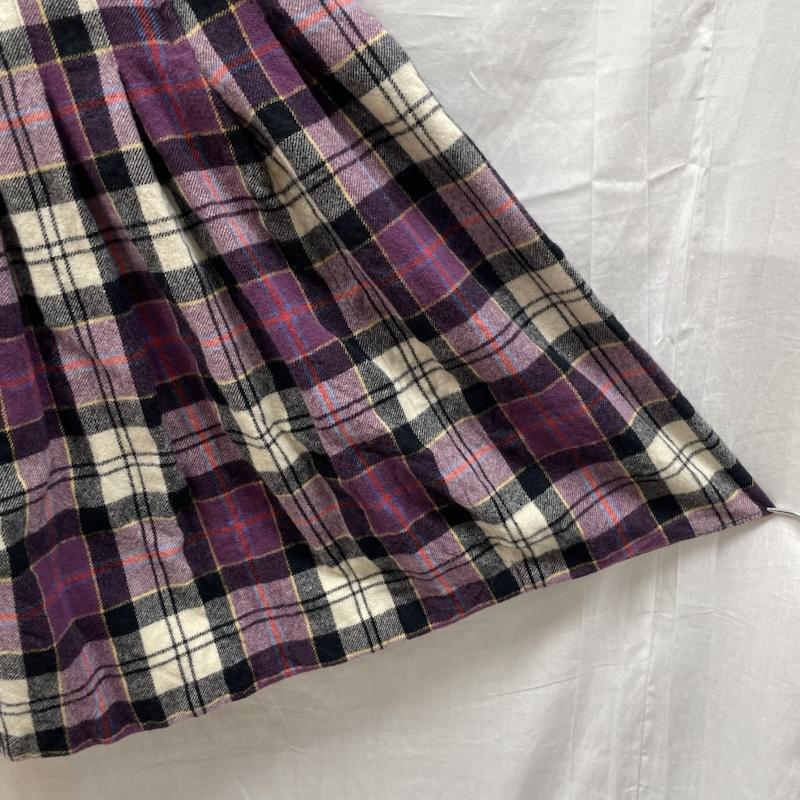 ペンドルトン PENDLETON スカート ひざ丈スカート ペンドルトン 70S USA製 チェック柄 ウール プリーツ スカート パープル 紫 ヴィンテージ M 紫 / パープル / purple レディース USED 古着 中古 50139011