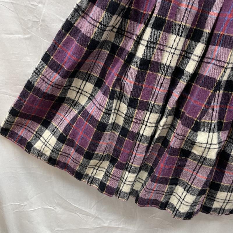 ペンドルトン PENDLETON スカート ひざ丈スカート ペンドルトン 70S USA製 チェック柄 ウール プリーツ スカート パープル 紫 ヴィンテージ M 紫 / パープル / purple レディース USED 古着 中古 50139011