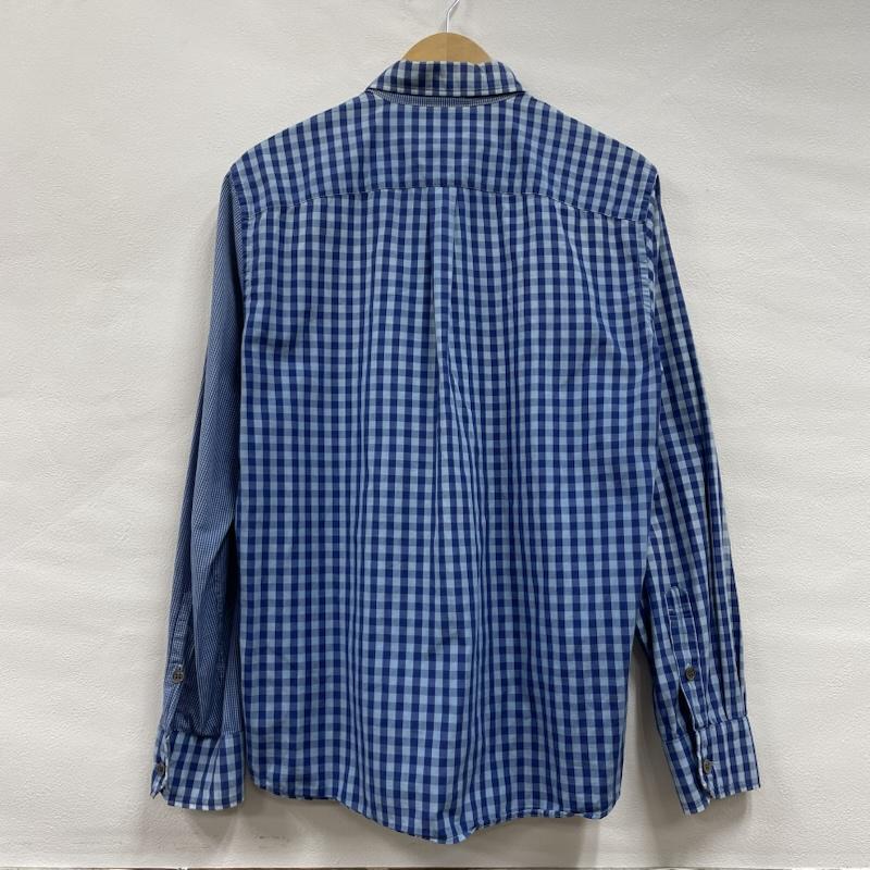 ブルーブルー BLUE BLUE シャツ、ブラウス 長袖 マルチ チェック ロングスリーブ ボタンダウン シャツ 2 チェック 青 / ブルー / blue X 水色 / ライトブルー / メンズ USED 古着 中古 50139033