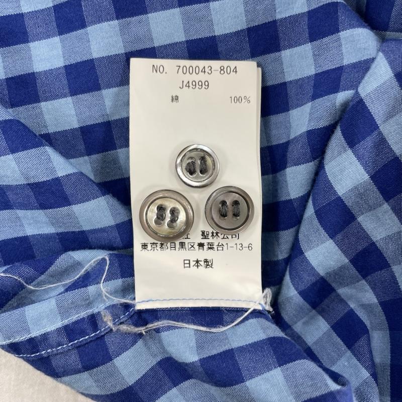 ブルーブルー BLUE BLUE シャツ、ブラウス 長袖 マルチ チェック ロングスリーブ ボタンダウン シャツ 2 チェック 青 / ブルー / blue X 水色 / ライトブルー / メンズ USED 古着 中古 50139033