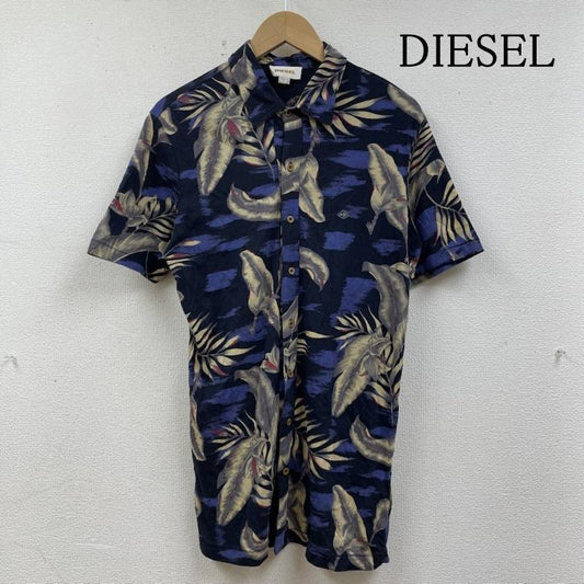 ディーゼル DIESEL シャツ、ブラウス 半袖 半袖 総柄 ハワイアン シャツ ボタニカル リーフ柄 アロハ マルチカラー ボタンアップ 胸元ロゴ 刺繍 S ロゴ、文字 X 刺繍 X 総柄 マルチカラー / マルチカラー / multicolor メンズ USED 古着 中古 50139037