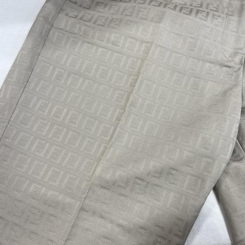 フェンディ FENDI パンツ スラックス ズッカ柄 イタリア製 ストレート ジップフライ パンツ 44 総柄 X ロゴ、文字 レディース USED 古着 中古 50139046
