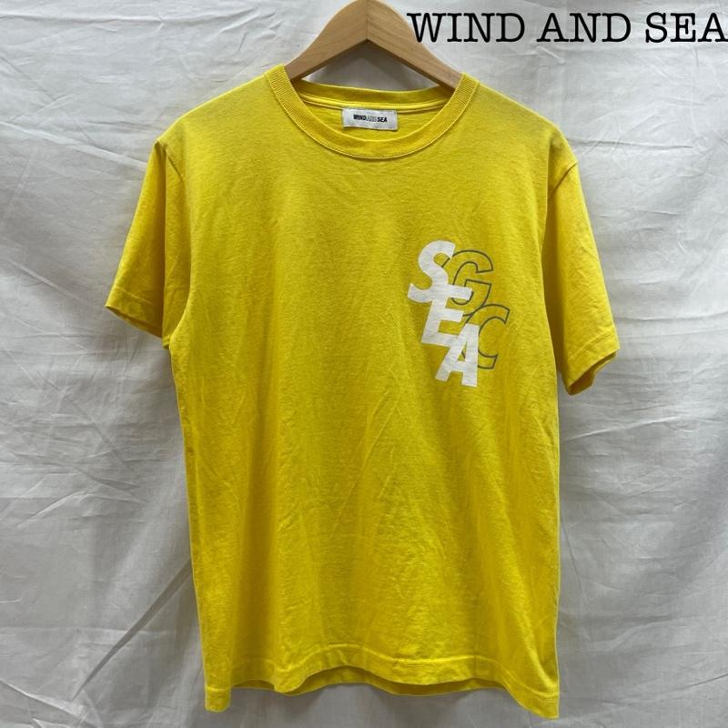 ウィンダンシー WIND AND SEA Tシャツ 半袖 WDS-GC-04 半袖 Tシャツ T Shirt GRACE CHOW グレースチョウ コラボ サークルロゴ クルーネック S 黄 / イエロー / yellow メンズ USED 古着 中古 50139050