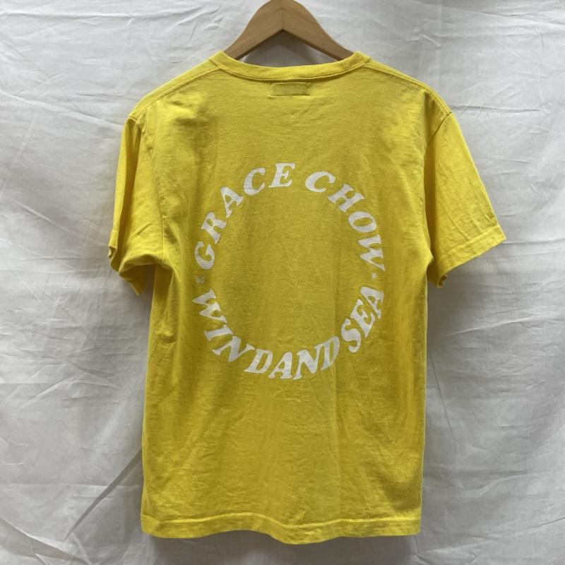 ウィンダンシー WIND AND SEA Tシャツ 半袖 WDS-GC-04 半袖 Tシャツ T Shirt GRACE CHOW グレースチョウ コラボ サークルロゴ クルーネック S 黄 / イエロー / yellow メンズ USED 古着 中古 50139050