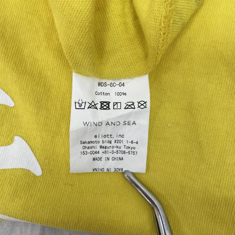 ウィンダンシー WIND AND SEA Tシャツ 半袖 WDS-GC-04 半袖 Tシャツ T Shirt GRACE CHOW グレースチョウ コラボ サークルロゴ クルーネック S 黄 / イエロー / yellow メンズ USED 古着 中古 50139050