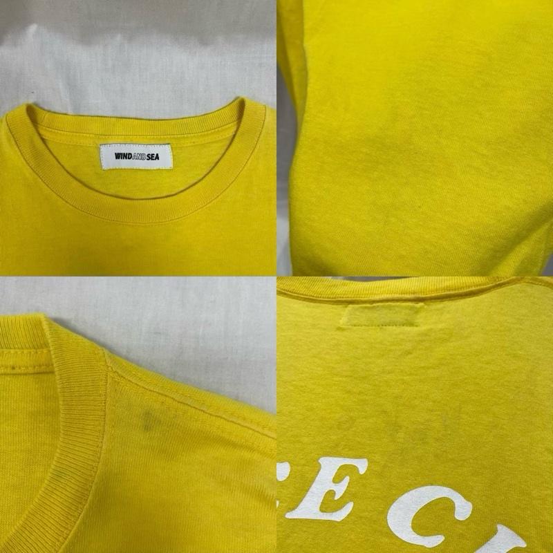 ウィンダンシー WIND AND SEA Tシャツ 半袖 WDS-GC-04 半袖 Tシャツ T Shirt GRACE CHOW グレースチョウ コラボ サークルロゴ クルーネック S 黄 / イエロー / yellow メンズ USED 古着 中古 50139050