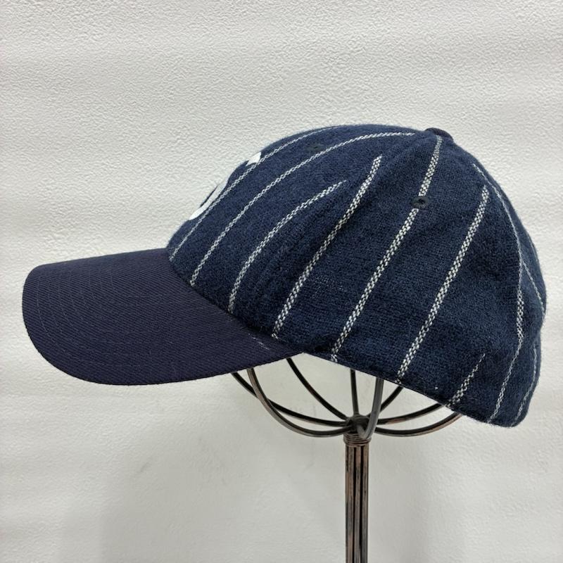 シュプリーム Supreme 帽子 キャップ 00 s 2008ss OLD オールド American Needle S Logo Pinstripe Cap 7 1/2 - ストライプ X ロゴ、文字 X 刺繍 紺 / ネイビー / navy X 白 / ホワイト / white メンズ USED 古着 中古 50139067