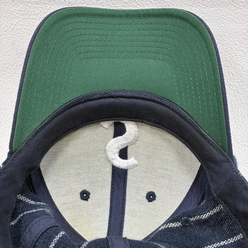 シュプリーム Supreme 帽子 キャップ 00 s 2008ss OLD オールド American Needle S Logo Pinstripe Cap 7 1/2 - ストライプ X ロゴ、文字 X 刺繍 紺 / ネイビー / navy X 白 / ホワイト / white メンズ USED 古着 中古 50139067