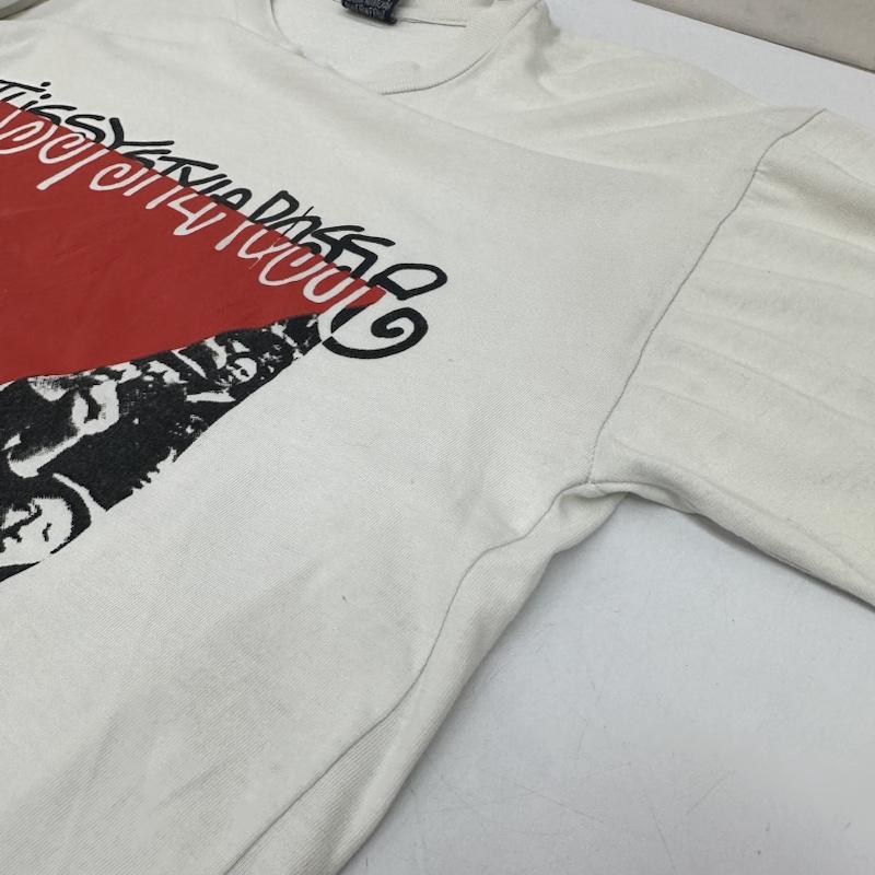 ステューシー STUSSY Tシャツ 半袖 USA製 90s 紺タグ 7周年 復刻 プリント Tシャツ シングルステッチ M 白 / ホワイト / white メンズ USED 古着 中古 50139081