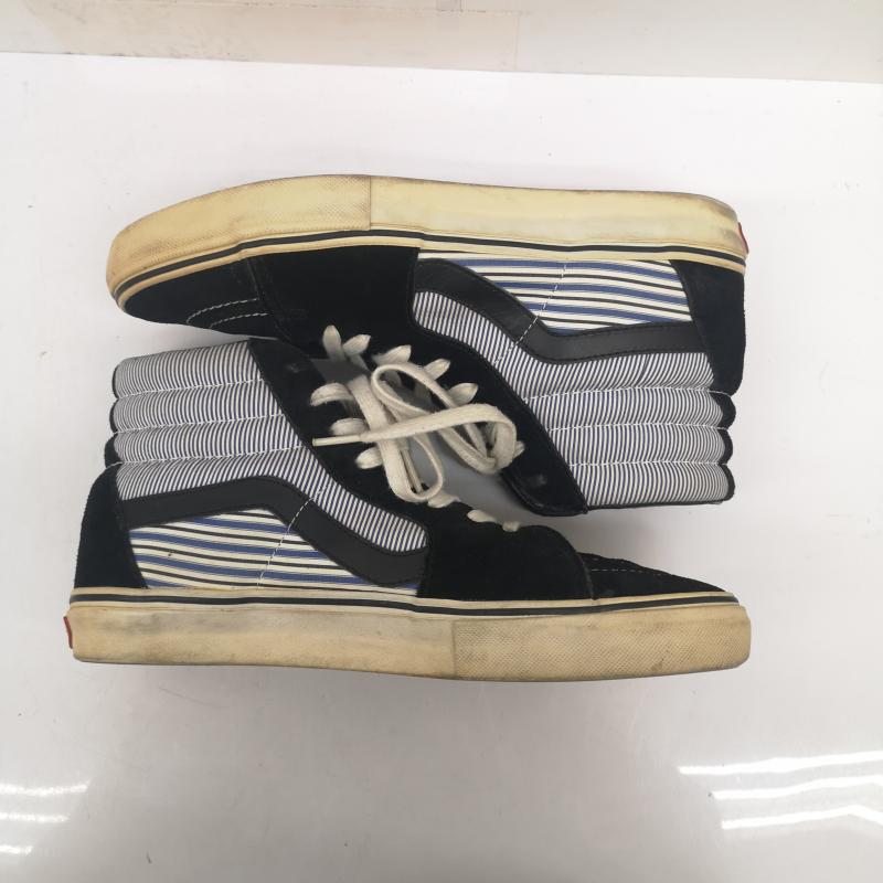 シュプリーム Supreme スニーカー スニーカー COMMEdesGARCONS SHIRT VANS ストライプ ボーダー SK8 HI PRO 26.5cm 黒 / ブラック / black X 白 / ホワイト / white X 青 / ブルー / blue メンズ USED 古着 中古 50139101