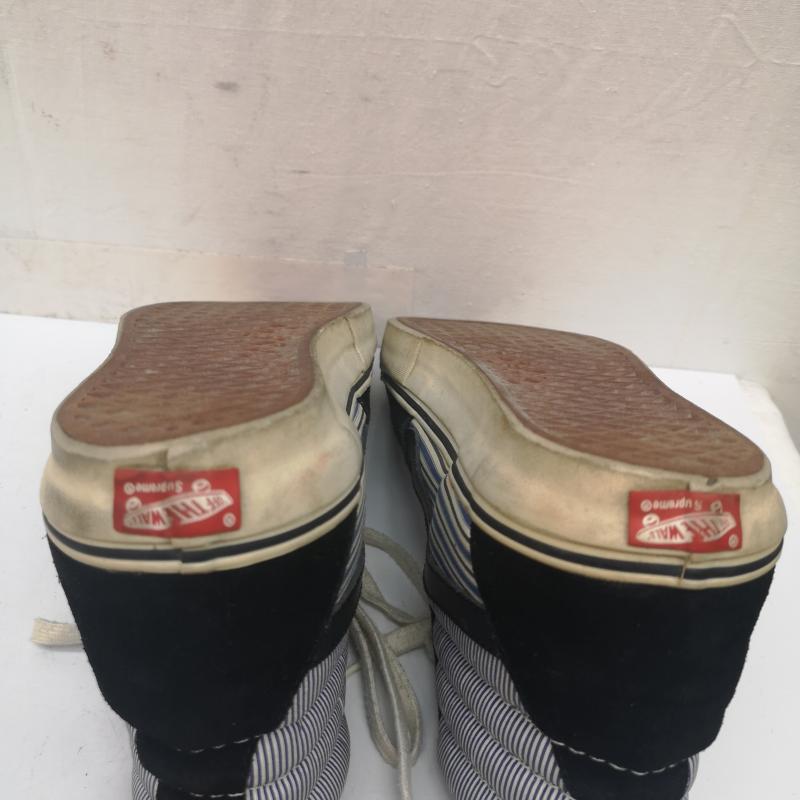 シュプリーム Supreme スニーカー スニーカー COMMEdesGARCONS SHIRT VANS ストライプ ボーダー SK8 HI PRO 26.5cm 黒 / ブラック / black X 白 / ホワイト / white X 青 / ブルー / blue メンズ USED 古着 中古 50139101