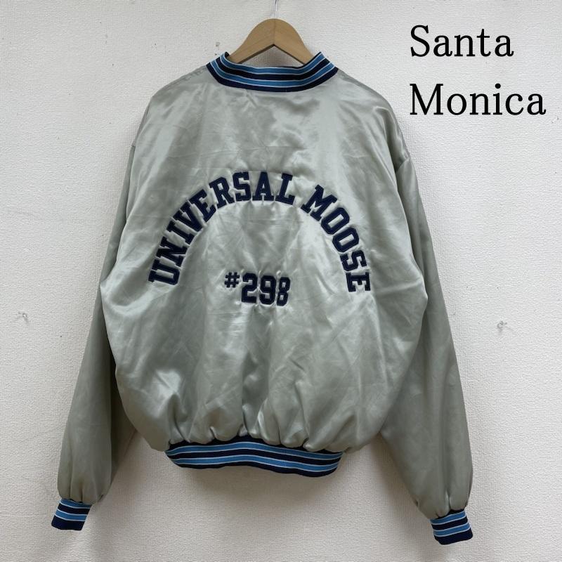 古着 USED ジャケット、上着 ジャンパー、ブルゾン Santa Monica 80s サテン スタジャン ヴィンテージ 中綿入り キルト ロゴ パッチ 刺繍 XL ロゴ、文字 X 刺繍 メンズ USED 古着 中古 50139112