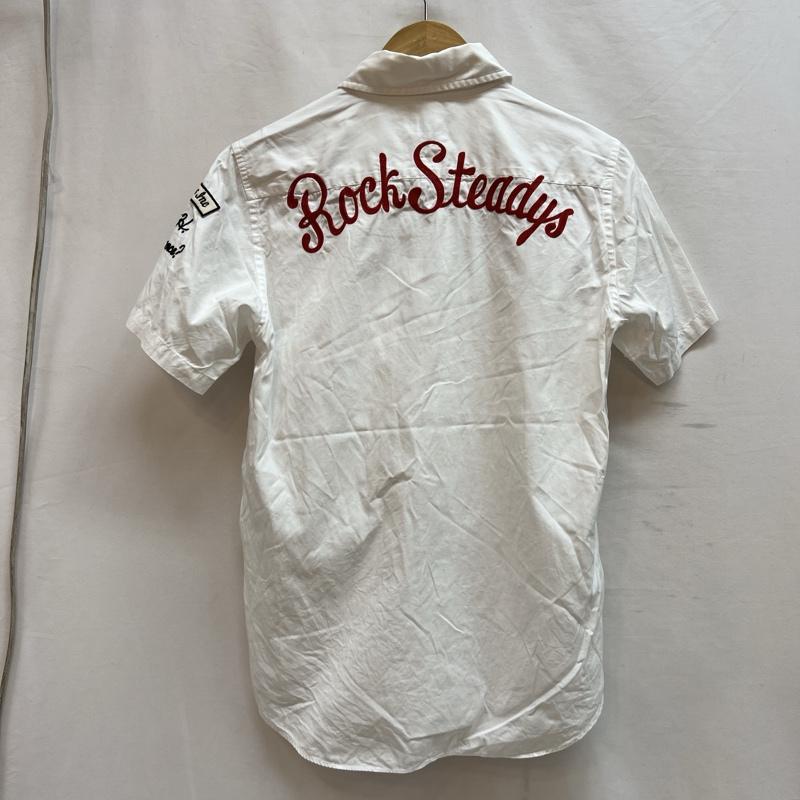 ワコマリア WACKO MARIA シャツ、ブラウス 半袖 チェーン刺繍 ボタンダウンシャツ S 白 / ホワイト / white メンズ USED 古着 中古 50139129