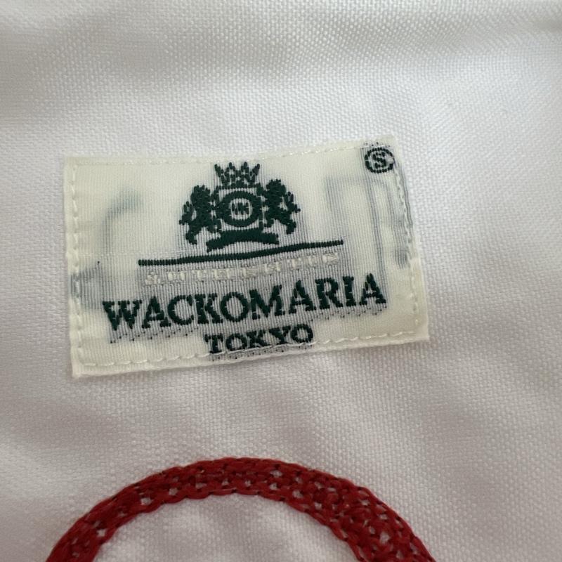 ワコマリア WACKO MARIA シャツ、ブラウス 半袖 チェーン刺繍 ボタンダウンシャツ S 白 / ホワイト / white メンズ USED 古着 中古 50139129