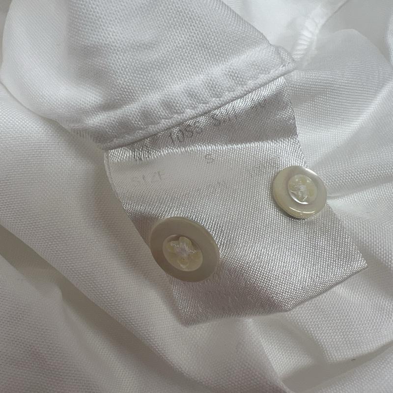 ワコマリア WACKO MARIA シャツ、ブラウス 半袖 チェーン刺繍 ボタンダウンシャツ S 白 / ホワイト / white メンズ USED 古着 中古 50139129