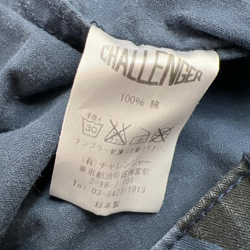 チャレンジャー CHALLENGER シャツ、ブラウス 半袖 ボーダー ワークシャツ ゼブラ タイガー M 紺 / ネイビー / navy メンズ USED 古着 中古 50139131