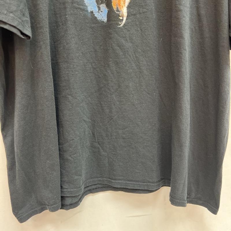 古着 USED Tシャツ 半袖 ウルフ 狼 プリント アニマル Ｔシャツ - 黒 / ブラック / black メンズ USED 古着 中古 50139145