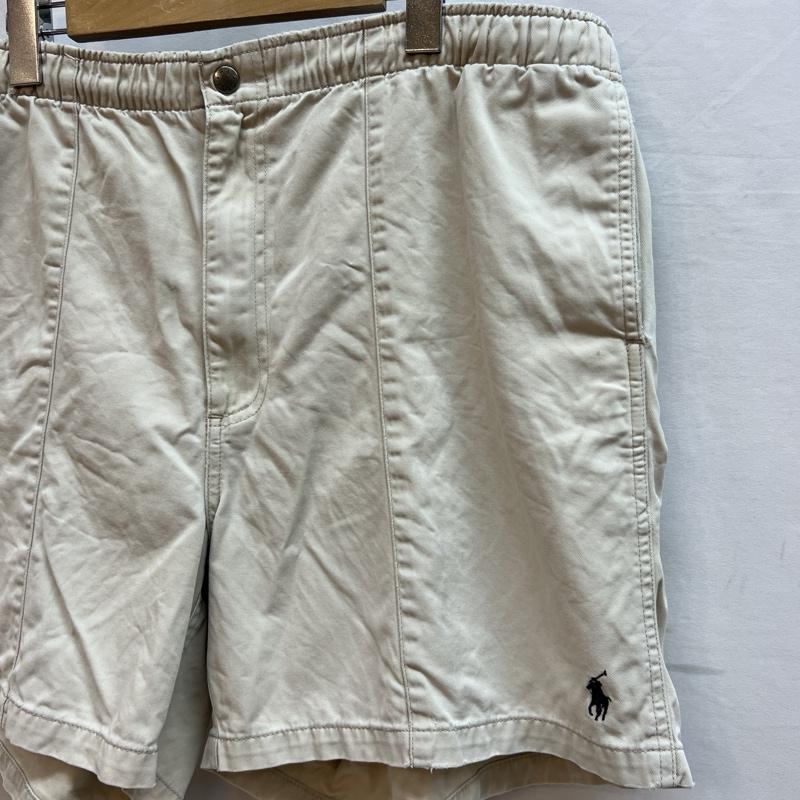 ラルフローレン RALPHLAUREN パンツ ショートパンツ 90s 三角タグ ポニー刺繡 イージー ショートパンツ L カーキ / カーキ / khaki メンズ USED 古着 中古 50139152
