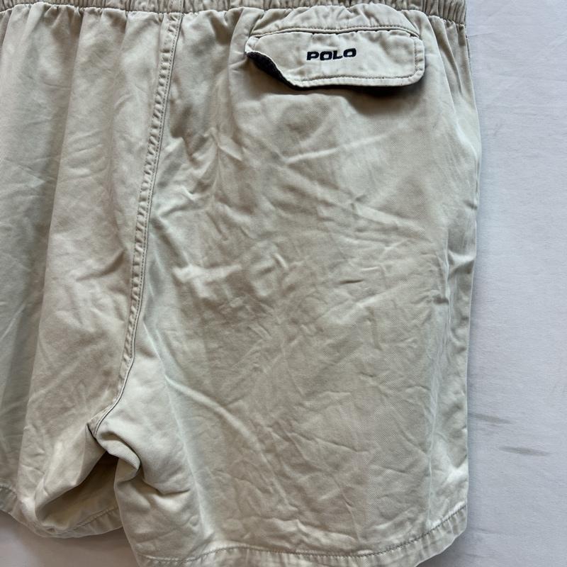 ラルフローレン RALPHLAUREN パンツ ショートパンツ 90s 三角タグ ポニー刺繡 イージー ショートパンツ L カーキ / カーキ / khaki メンズ USED 古着 中古 50139152