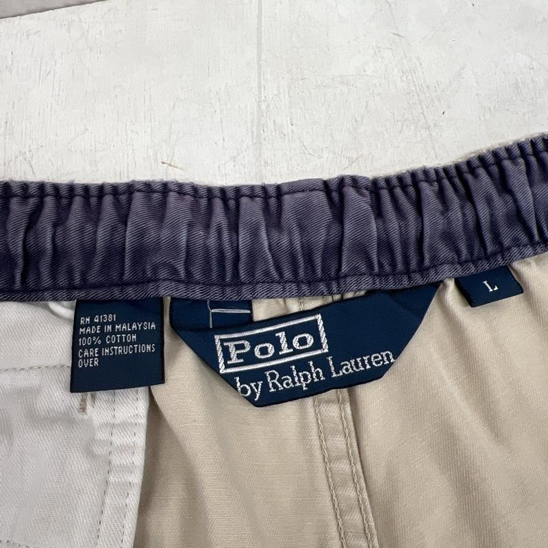 ラルフローレン RALPHLAUREN パンツ ショートパンツ 90s 三角タグ ポニー刺繡 イージー ショートパンツ L カーキ / カーキ / khaki メンズ USED 古着 中古 50139152