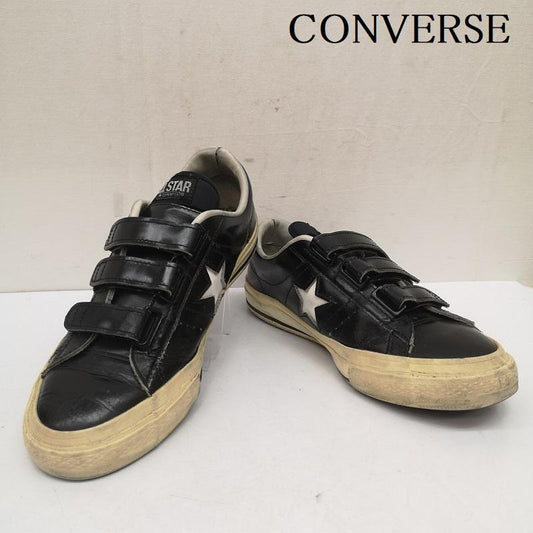 コンバース CONVERSE スニーカー スニーカー レザ－ ベルクロ スニーカー 日本製 26.0cm 黒 / ブラック / black メンズ USED 古着 中古 50139176