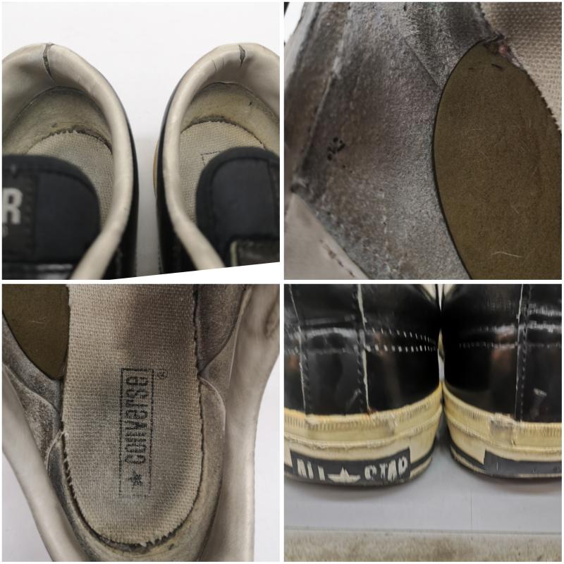 コンバース CONVERSE スニーカー スニーカー レザ－ ベルクロ スニーカー 日本製 26.0cm 黒 / ブラック / black メンズ USED 古着 中古 50139176