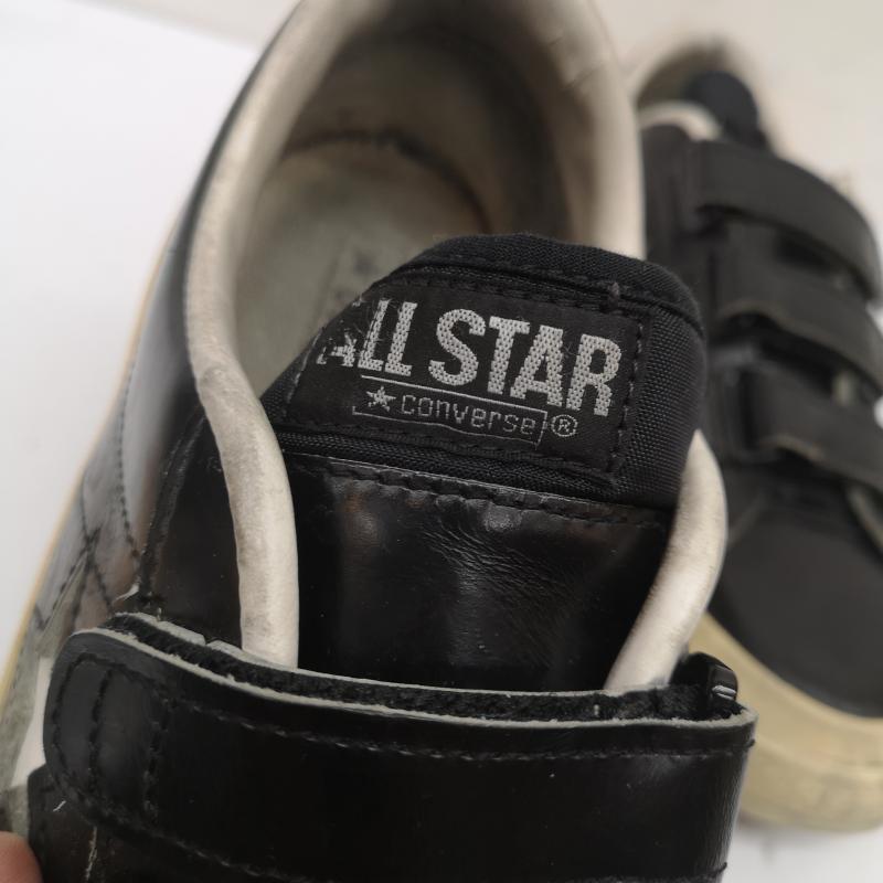 コンバース CONVERSE スニーカー スニーカー レザ－ ベルクロ スニーカー 日本製 26.0cm 黒 / ブラック / black メンズ USED 古着 中古 50139176